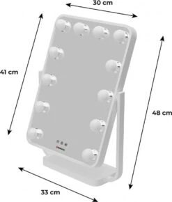 Humanas HS-HM01 White Make-up Mirror With LED Lighting -Cosmeticawinkel 1021x1200 3