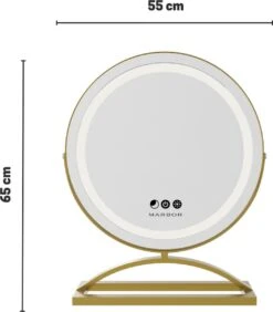 Marbor Make Up Spiegel Met LED Verlichting - Goud - Hollywood Mirror -Cosmeticawinkel 1052x1200 3