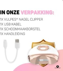 Vulpes BeautyCare® Elektrische Nagelknipper - Nagelschaar Met Opvangbakje – Veilige Nagelschaar Voor Baby’s, Kinderen, Volwassenen En Ouderen - Draadloos En Geruisloos – USB-Oplaadbaar – Rosé / Wit 22 Vulpes BeautyCare® Elektrische Nagelknipper - Nagelschaar Met Opvangbakje – Veilige Nagelschaar Voor Baby’s, Kinderen, Volwassenen En Ouderen - Draadloos En Geruisloos – USB-Oplaadbaar – Rosé / Wit -Cosmeticawinkel 1078x1200 4