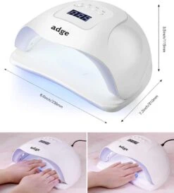 Adge - 54W LED Nageldroger Voor Gelnagels - Geschikt Voor ALLE Nagel Gellak - 36 LEDs - Met Timer -Cosmeticawinkel 1080x1200