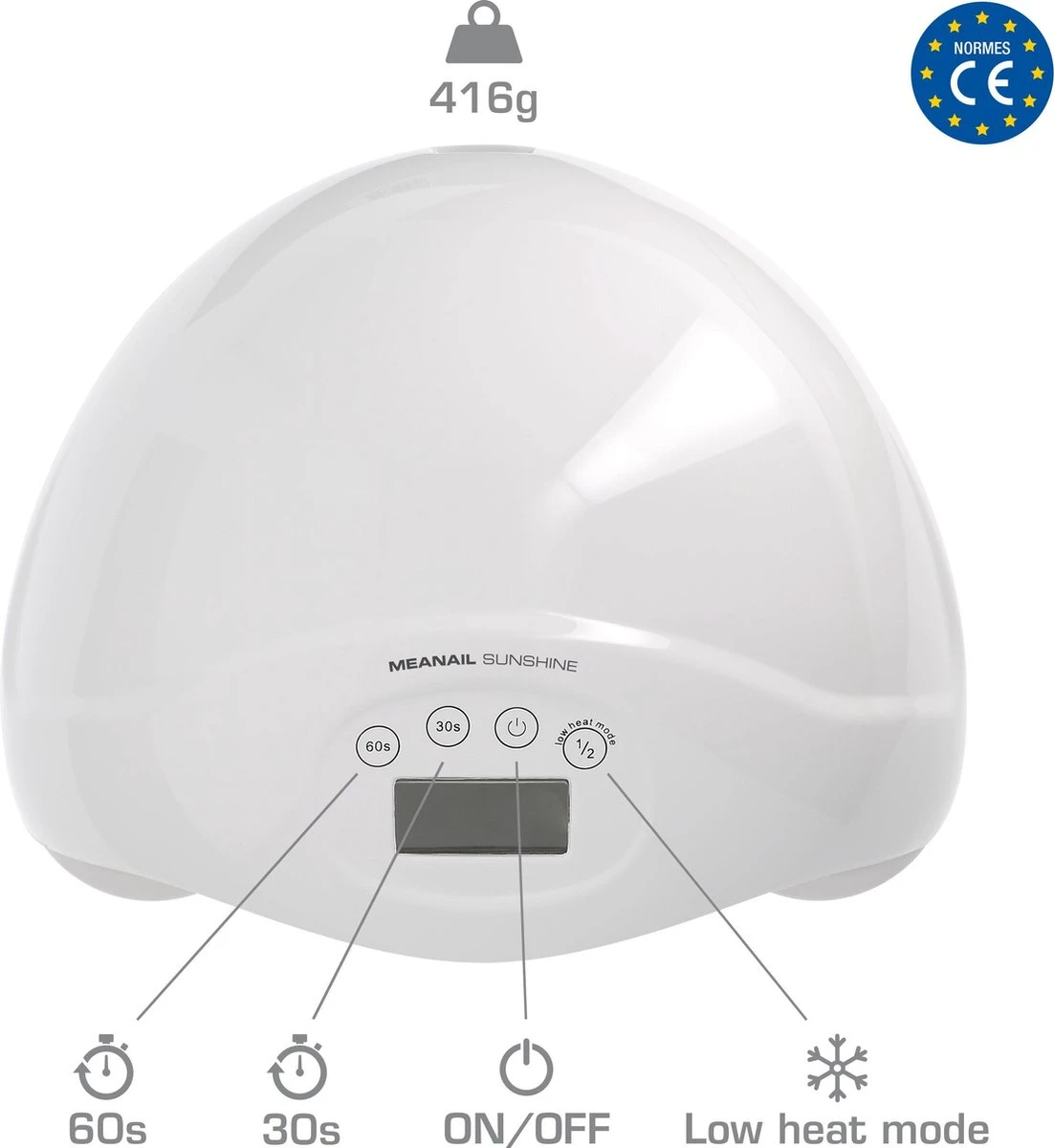 MEANAIL® Sunshine -UV LED Lamp - 48w - Nageldroger - Gel Nagellak 4 MEANAIL® Sunshine -UV LED Lamp - 48w - Nageldroger - Gel Nagellak - Afbeelding 2