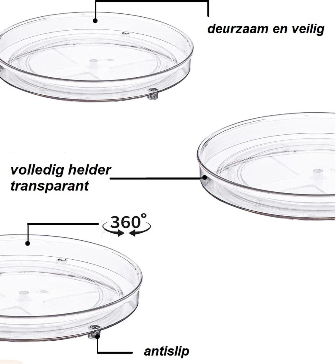 Make Up Organizer - 360° Draaibare Plateau - Make Up - Organizer - Orderner 7 Make Up Organizer - 360° Draaibare Plateau - Make Up - Organizer - Orderner - Afbeelding 5