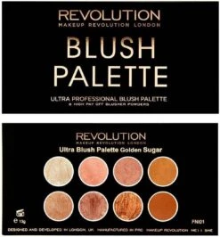 MAKEUP REVOLUTION Ultra Blush Palette Golden Sugar, 13 G -Cosmeticawinkel 1114x1200 2