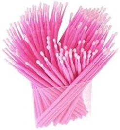 Lashes & More - 100 Stuks Wegwerp Microbrushes - Roze - Wimpers Uitbreiding - Individuele Lash Verwijderen - Wattenstaafje - Micro Borstel Voor Wimper Extensions Tool- Microbrush -Cosmeticawinkel 1114x1200 3
