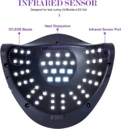 Professionele 180W LED Nageldroger Lamp - Gel Nagel Droger - 180W De Sterkste Nagellamp Op De Markt - Geschikt Voor Elke Nagel, Sneller Droger Voor Gel Polish Nail Apparatuur Automatische Sensor Nail Art Gereedschap Voor Vingernagel En Teennagel -Cosmeticawinkel 1122x1200 1