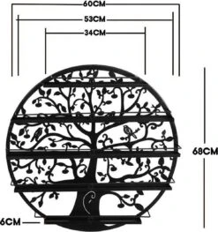 Confibel Nagellak Houder - Nagellak Flesjes Organizer - Essentiële Oliën Organizer - Rek Voor Flesjes - Wanddecoratie - Zwart -Cosmeticawinkel 1125x1200 3
