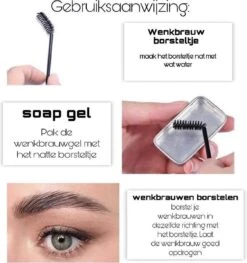 Merkloos Wenkbrauwgel Soap Gel Wenkbrauw Soap Gel Brow Soap Perfect Brows Soap Eyebrow Gel -Cosmeticawinkel 1125x1200 7