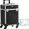 Cosmetische Koffer, Trolley, Make-up Case Met Handvat, 4 Universele Wielen, 4 Uitschuifbare Dienbladen, Make-up Tas, Voor Reizen, Zwart 1 Cosmetische Koffer, Trolley, Make-up Case Met Handvat, 4 Universele Wielen, 4 Uitschuifbare Dienbladen, Make-up Tas, Voor Reizen, Zwart -Cosmeticawinkel 1137x1200 6