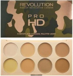 Makeup Revolution Pro HD Camouflage Cream Concealer Palette - Light -Cosmeticawinkel 1145x1200