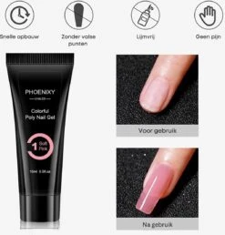 Merkloos Polygel Nagels Starterspakket | 12 Stuks | Langdurig | Polygel Kit | Polygel Nagels | Set 3 -Cosmeticawinkel 1150x1200 3