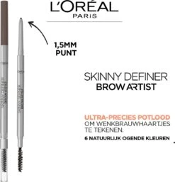 L’Oréal Paris Brow Artist Skinny Definer Wenkbrauwpotlood - 101 Blonde - Ultradun -Cosmeticawinkel 1152x1200 3