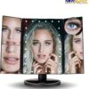 Make-Up Spiegel Met LED Verlichting - Zwart - Vergrootspiegels - Cosmetica/ Visagie Spiegel - 180° Draaibaar - Werkt Op AAA Batterijen én USB - Inclusief USB Kabel -Cosmeticawinkel 1157x1200 3