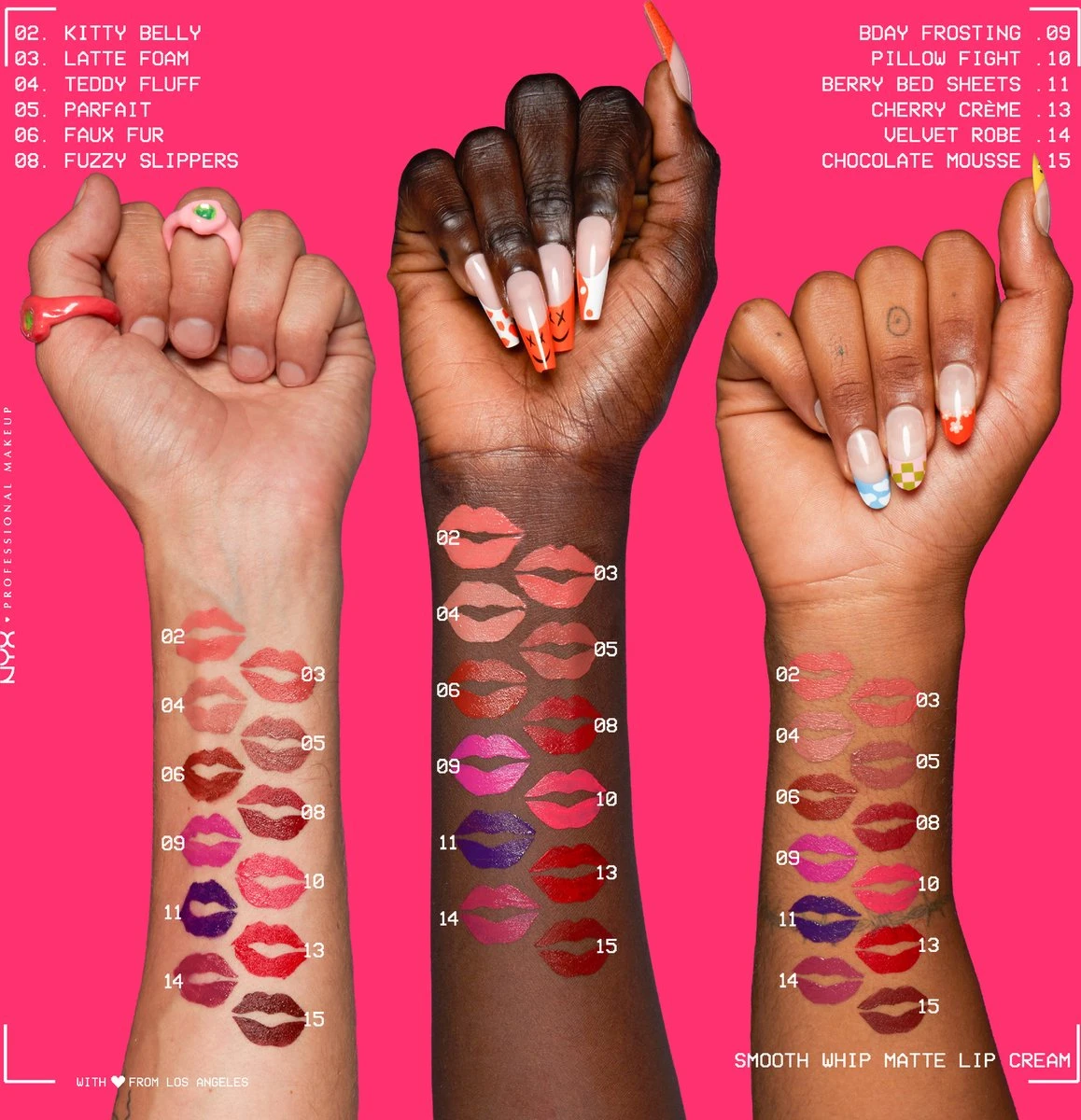 NYX Professional Makeup - Smooth Whip Matte Lip Cream Memory Foam - Rouge à Lèvres Crème - 4ML 8 NYX Professional Makeup - Smooth Whip Matte Lip Cream Memory Foam - Rouge à Lèvres Crème - 4ML - Afbeelding 6