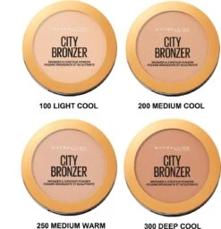Maybelline City Bronzer Bronzer & Countour Powder - 250 Medium Warm - Bronzing En Contouring Poeder -Cosmeticawinkel 1160x1200 1