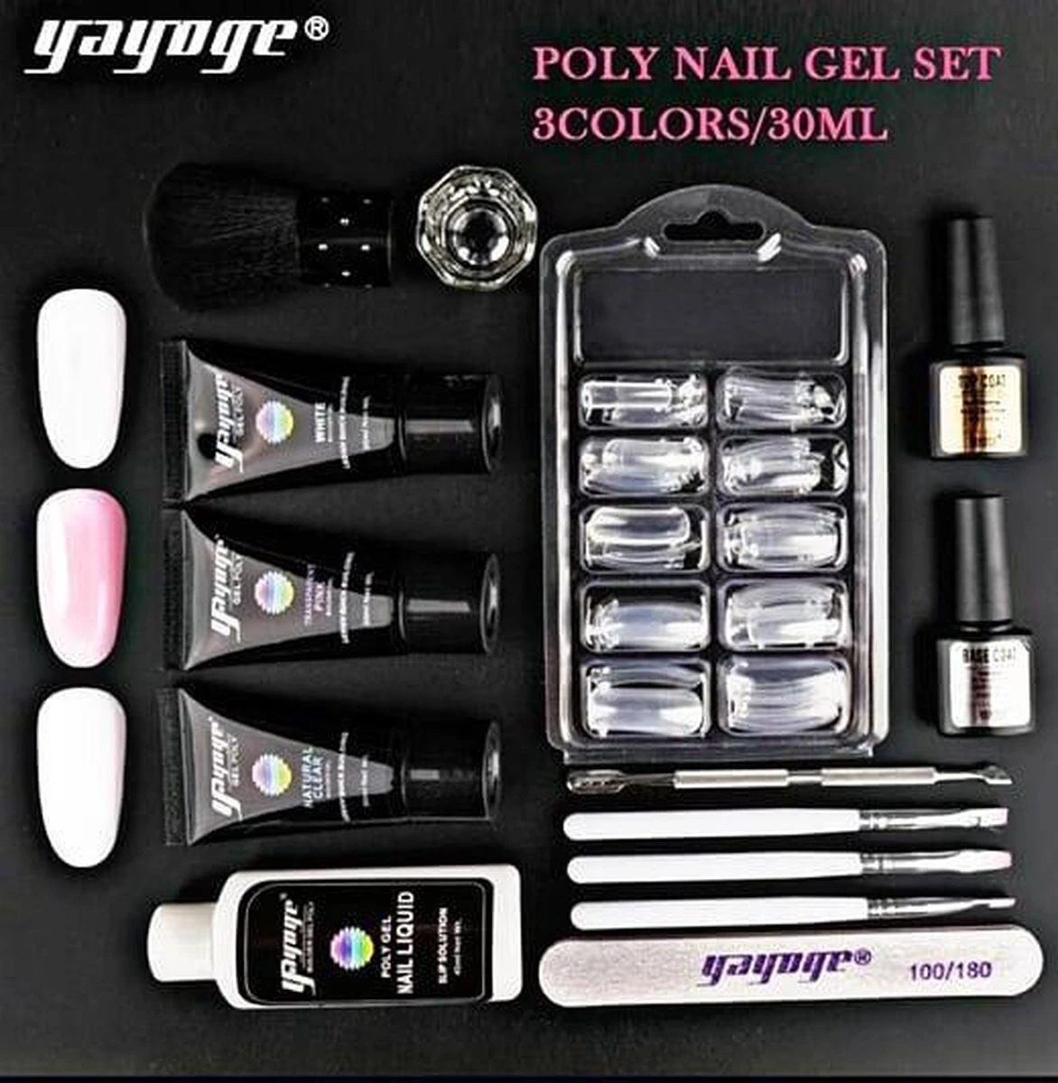 POLYGEL KIT – Polygel Kit - Poly Gel Nagels - Nagelverlenging -3 Kleuren - Starter Kit - 15 Delig - Nagelknipper - Nagelvijl - Starterset Voor Acrylgel - Acryl 3 POLYGEL KIT – Polygel Kit - Poly Gel Nagels - Nagelverlenging -3 Kleuren - Starter Kit - 15 Delig - Nagelknipper - Nagelvijl - Starterset Voor Acrylgel - Acryl
