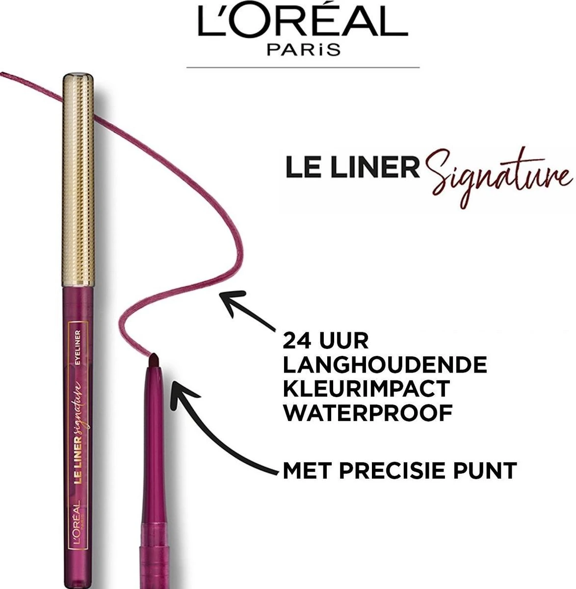 L’Oréal Paris Le Liner Signature Oogpotlood - 04 Gold Velvet – Goud - Waterproof 7 L’Oréal Paris Le Liner Signature Oogpotlood - 04 Gold Velvet – Goud - Waterproof - Afbeelding 5