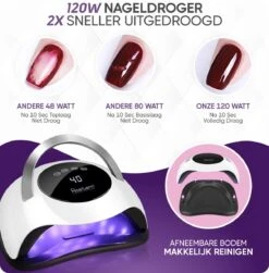 Rostem 120W LED Nageldroger Lamp - UV Lamp - Geschikt Voor Elke Nagel Gellak - 120W -Cosmeticawinkel 1180x1200 6
