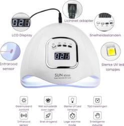 Merkloos Daniqqi - 80 Watt UV LED Lamp Nagels - 45 Leds Nagellamp - Wit 15 Merkloos Daniqqi - 80 Watt UV LED Lamp Nagels - 45 Leds Nagellamp - Wit -Cosmeticawinkel 1185x1200 1