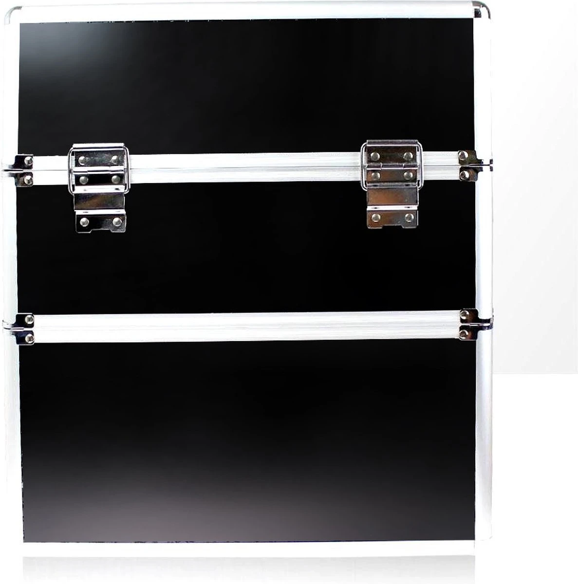 Cosmetica Of Nagel Koffer XL Zwart Glad 8 Cosmetica Of Nagel Koffer XL Zwart Glad - Afbeelding 6