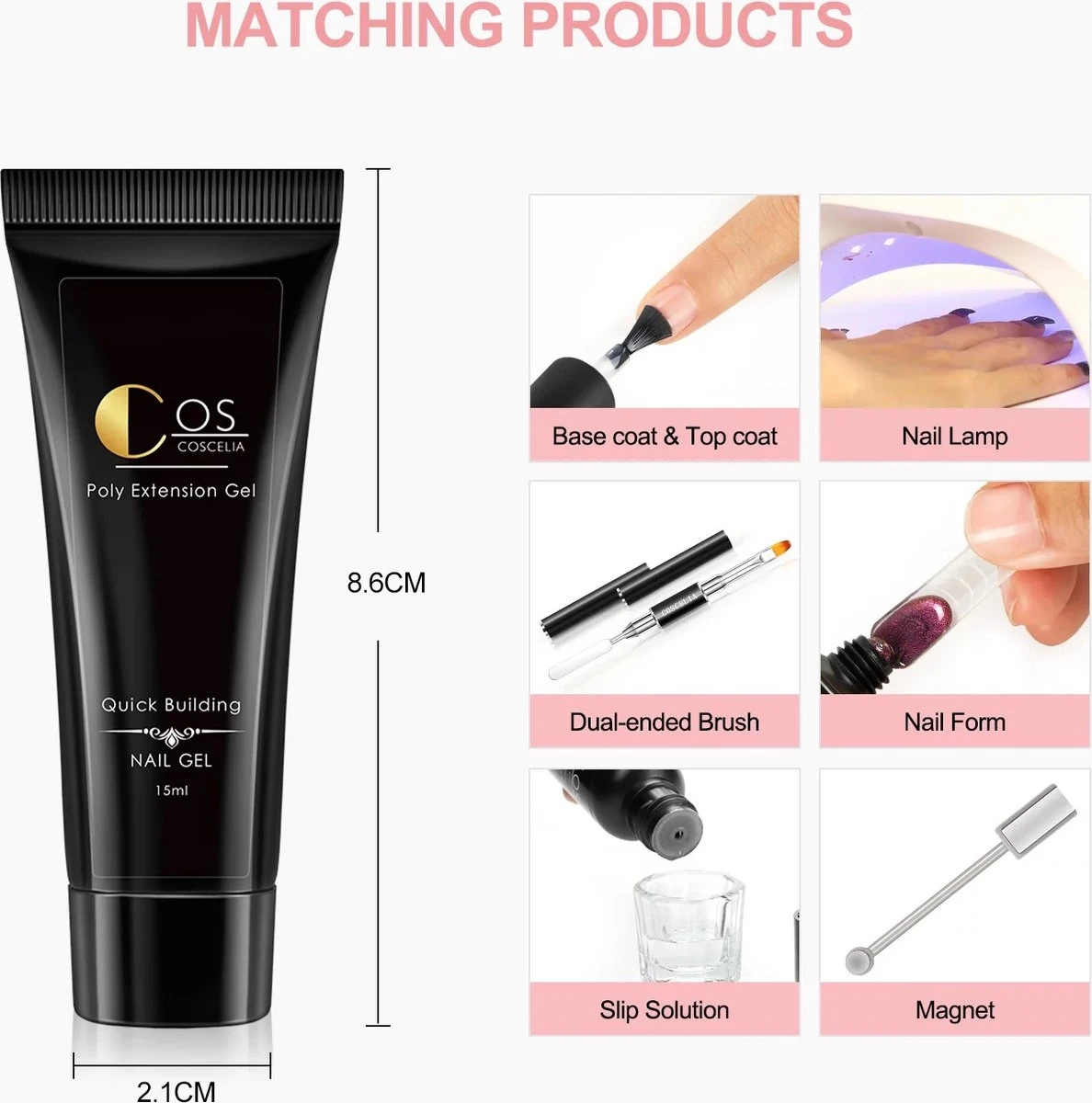 Polygel- 5+1 KLEUREN SET- Polygel Kit- Polygel Nagels- Polygel Kleuren 5 Polygel- 5+1 KLEUREN SET- Polygel Kit- Polygel Nagels- Polygel Kleuren - Afbeelding 3