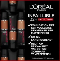 L’Oréal Paris Infallible 32H Matte Cover Foundation - 135 - Foundation Met Een Volledige Dekking En Een Matte Finish - 30 Ml -Cosmeticawinkel 1189x1200 4