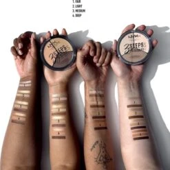 NYX Professional Makeup 3 Steps To Sculpt Face Sculpting Palette - Light 3STS02 - Highlighter En Contouring Make-up - 15 Gr -Cosmeticawinkel 1193x1200 7