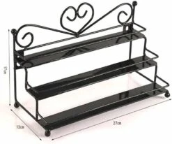 Confibel Nagellak Organizer - Nagellak Flesjes Houder - Essentiële Oliën Organizer - Rek Voor Flesjes - Wanddecoratie - Zwart -Cosmeticawinkel 1200x1000 3