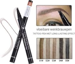 Wenkbrauw Microblade Pen - Tattoo - BRUIN 03 - Watervaste Microblading Wenkbrauwpen - Eyebrow Tattoo Pen - Make Up - 4 Punts Pen 15 Wenkbrauw Microblade Pen - Tattoo - BRUIN 03 - Watervaste Microblading Wenkbrauwpen - Eyebrow Tattoo Pen - Make Up - 4 Punts Pen -Cosmeticawinkel 1200x1026 2