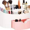 Springos Make Up Organizer - Meerdere Vakken - Lade Kast - Wit/Roze -Cosmeticawinkel 1200x1033