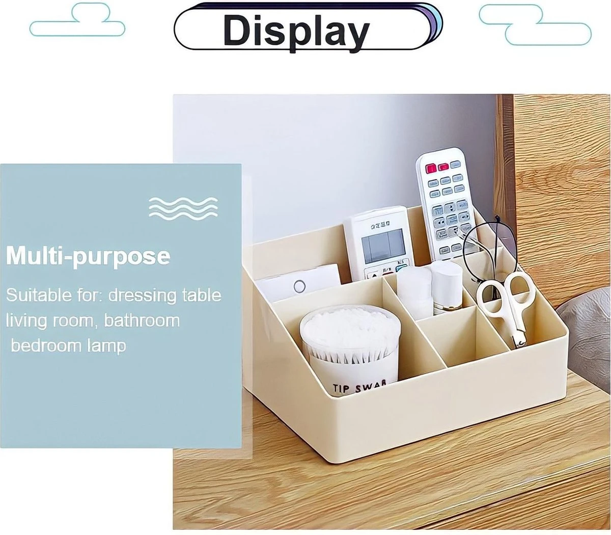 Merkloos Make-Up Organizer - Opbergdoos - Cosmetica - Grijs - Sieraden - Nagelak - Make Up Organizer - Make Up Organizers 5 Merkloos Make-Up Organizer - Opbergdoos - Cosmetica - Grijs - Sieraden - Nagelak - Make Up Organizer - Make Up Organizers - Afbeelding 3