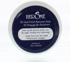 Herome Nagellakremover Pads - Nagellakverwijderaar Pads - Acetonvrij, Mild Reinigend En Droogt Niet Uit - Handig Voor Onderweg Travelsize- 30 Pads -Cosmeticawinkel 1200x1052 2