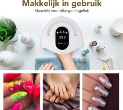 BoraPora Professionele Nageldroger - 280 Watt UV LED Lamp Nagels - 66 Leds - Nagel UV Lamp - Gellak Lamp - Nagellamp - Nagellamp Led - Nagellamp Voor Gel Nagellak - Nagellamp Led Uv - Nagellamp Uv - Nagellamp Gelnagels - Gellak - Nageldroger -Cosmeticawinkel 1200x1074 3