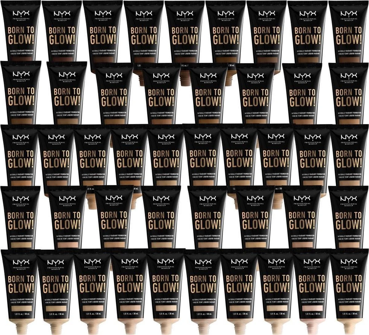 NYX Professional Makeup Born To Glow! Naturally Radiant Foundation - Warm Vanilla BTGRF6.3 - 30 Ml 8 NYX Professional Makeup Born To Glow! Naturally Radiant Foundation - Warm Vanilla BTGRF6.3 - 30 Ml - Afbeelding 6