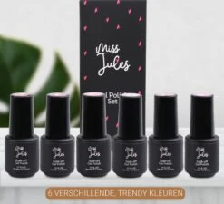 Miss Jules - 6-Delige Gellak Starterspakket - Nagellak - Kleur Paars, Roze & Glitter - Glanzend & Dekkend Resultaat 15 Miss Jules - 6-Delige Gellak Starterspakket - Nagellak - Kleur Paars, Roze & Glitter - Glanzend & Dekkend Resultaat -Cosmeticawinkel 1200x1094 5
