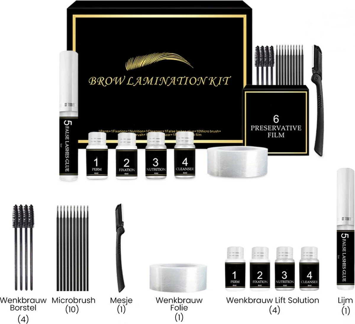 BluGo Brow Lamination Kit - Lash Lift - Wenkbrauwgel - Wimperlifting Set - Brow Soap - Eyelash Lift - Wimperverf - Brow Gel - Starterkit 9 BluGo Brow Lamination Kit - Lash Lift - Wenkbrauwgel - Wimperlifting Set - Brow Soap - Eyelash Lift - Wimperverf - Brow Gel - Starterkit - Afbeelding 7