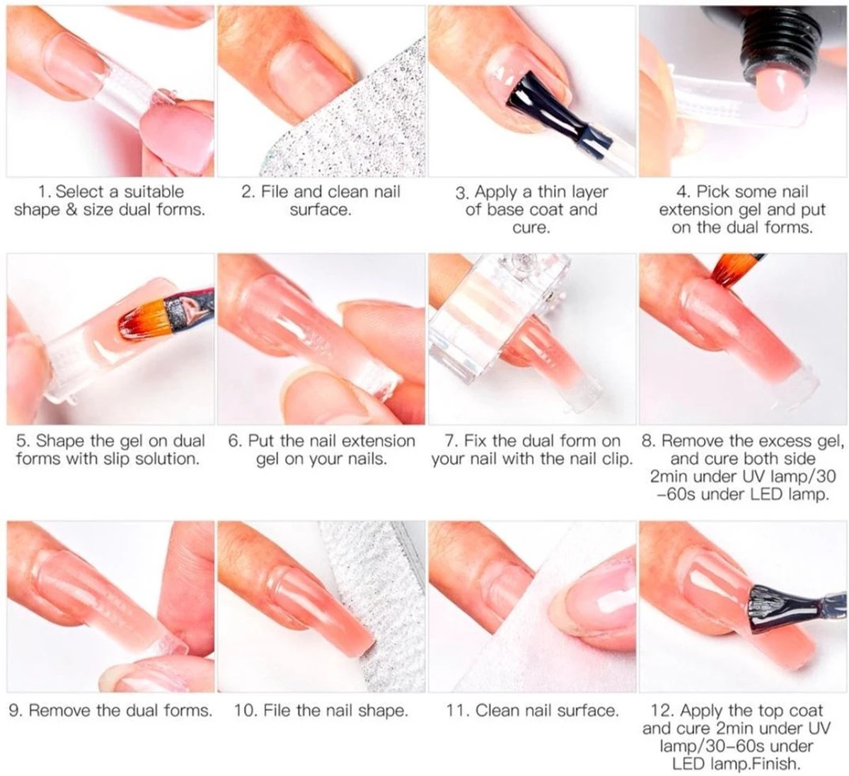 Gelnagels Set MEGA PACK + Nagel Vijl | Gellak Starterspakket | Polygel Kit | Nepnagels | Gellak Set | Nail Art Pakket | UV Gel | Manicure Set | Gel Nagellak Nagel Decoratie | UV Lamp | Starterspakket | Nail Care | Nagelstad 8 Gelnagels Set MEGA PACK + Nagel Vijl | Gellak Starterspakket | Polygel Kit | Nepnagels | Gellak Set | Nail Art Pakket | UV Gel | Manicure Set | Gel Nagellak Nagel Decoratie | UV Lamp | Starterspakket | Nail Care | Nagelstad - Afbeelding 6