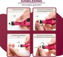 Royala - Manicure & Pedicure Set Elektrische Nagelvijl Nagelfrees - Nail Drill - Geschikt Voor Natuurlijke Nagels - Nepnagels - Gellak - Gelnagels - Acrylnagels - 6 Opzetstukken - Rood 21 Royala - Manicure & Pedicure Set Elektrische Nagelvijl Nagelfrees - Nail Drill - Geschikt Voor Natuurlijke Nagels - Nepnagels - Gellak - Gelnagels - Acrylnagels - 6 Opzetstukken - Rood -Cosmeticawinkel 1200x1099 1