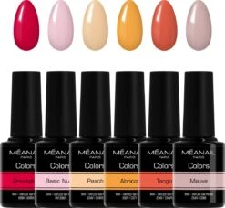 Gellak - MEANAIL - Vegan & Cruelty Free - SUNSET - Gel Nagellak - 6 X 8ml
