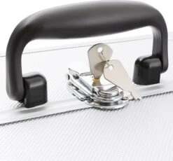 AREBOS Cosmetica Koffer - Beauty Case - Cosmetica Trolley - 15 L - Zilber -Cosmeticawinkel 1200x1116 4