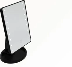 Draaibare Make-up Spiegel Met 16 Ingebouwde LED Lampjes - Zwart - Verlichting - Cosmetica - Draaibaar - Spiegel - LED - Make-up - Make-up Spiegel -Cosmeticawinkel 1200x1121