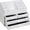 Nancy's Cutler Make-Up Organizer - Make-Up Opslag - 4 Lades - Open Vakken - Wit - Acryl - 24 X 13.5 X 18.5 Cm 1 Nancy's Cutler Make-Up Organizer - Make-Up Opslag - 4 Lades - Open Vakken - Wit - Acryl - 24 X 13.5 X 18.5 Cm -Cosmeticawinkel 1200x1126 5