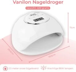 Vanilon UV Lamp Gelnagels - Gellak Nagel Droger - 86W LED - 2,5 Meter Snoer 18 Vanilon UV Lamp Gelnagels - Gellak Nagel Droger - 86W LED - 2,5 Meter Snoer -Cosmeticawinkel 1200x1138 3