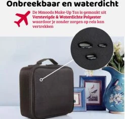 Mmoods Make-up Koffer – Make Up Tas Reizen – Makeup Organizer Verstelbaar -Beautycase Waterdicht – Make-up Tasje Voor Onderweg – Toilettas Voor Cosmetica Zwart 11 Mmoods Make-up Koffer – Make Up Tas Reizen – Makeup Organizer Verstelbaar -Beautycase Waterdicht – Make-up Tasje Voor Onderweg – Toilettas Voor Cosmetica Zwart -Cosmeticawinkel 1200x1143 9