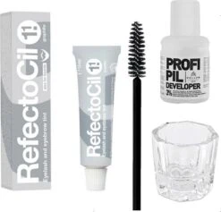 Refectocil Henna Set Incl. Brush & Mengglas #1.1 Grafiet Grijs