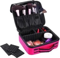 Cosmetica Koffer - Make-up Koffer Met Verstelbare Vakken - Visagie En Nagelstyliste Beauty Koffer - 26x23x9CM - Roze 26 Cosmetica Koffer - Make-up Koffer Met Verstelbare Vakken - Visagie En Nagelstyliste Beauty Koffer - 26x23x9CM - Roze -Cosmeticawinkel 1200x1153 3