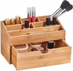 Zeller Present Houten Bureau Organizer - C-04-4-CHout - Sorteervakken & Duurzaam -Cosmeticawinkel 1200x1155 6