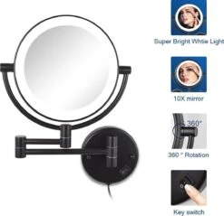 SaniDreams Thora - Make-up Spiegel-rond-zwart-10x Vergroot -Cosmeticawinkel 1200x1163 7