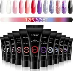 Merkloos Polygel Nagels Starterspakket | 12 Stuks | Langdurig | Polygel Kit | Polygel Nagels | Set 3