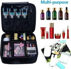 Cosmetica Koffer - Make-up Koffer Met Verstelbare Vakken - Visagie En Nagelstyliste Beauty Koffer - 26x23x9CM 23 Cosmetica Koffer - Make-up Koffer Met Verstelbare Vakken - Visagie En Nagelstyliste Beauty Koffer - 26x23x9CM -Cosmeticawinkel 1200x1170 26