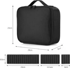 Cosmetica Koffer - Make-up Koffer Met Verstelbare Vakken - Visagie En Nagelstyliste Beauty Koffer - 26x23x9CM 25 Cosmetica Koffer - Make-up Koffer Met Verstelbare Vakken - Visagie En Nagelstyliste Beauty Koffer - 26x23x9CM -Cosmeticawinkel 1200x1171 4